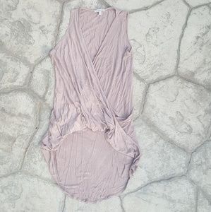 Charlotte Russe High Low Wrap Tank Top BlouseXS